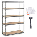 5-Tier Garage Shelving Unit 2200 LBS Metal Storage Shelves Adjustable Utility Rack for Warehouse by LJGDeals