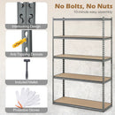 5-Tier Garage Shelving Unit 2200 LBS Metal Storage Shelves Adjustable Utility Rack for Warehouse by LJGDeals