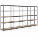 5-Tier Garage Shelving Unit 2200 LBS Metal Storage Shelves Adjustable Utility Rack for Warehouse by LJGDeals