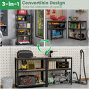 5-Tier Heavy Duty Metal Shelving Unit with 2000 LBS Total Load Capacity by DirectDeals