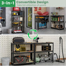 5-Tier Heavy Duty Metal Shelving Unit with 2000 LBS Total Load Capacity by LJGDeals