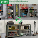 5-Tier Heavy Duty Metal Shelving Unit with 2000 LBS Total Load Capacity by DirectDeals