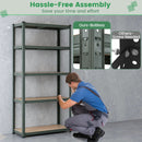 5-Tier Heavy Duty Metal Shelving Unit with 2000 LBS Total Load Capacity by DirectDeals
