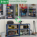 5-Tier Heavy Duty Metal Shelving Unit with 2000 LBS Total Load Capacity by DirectDeals