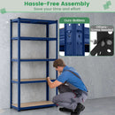 5-Tier Heavy Duty Metal Shelving Unit with 2000 LBS Total Load Capacity by LJGDeals