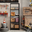4-Tier Heavy-Duty Plastic Storage Shelves Freestanding Garage Shelving Unit by LJGDeals