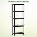 4-Tier Heavy-Duty Plastic Storage Shelves Freestanding Garage Shelving Unit by LJGDeals
