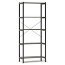 5-Tier Industrial Bookshelf Display Storage Rack with Metal Frame by LJGDeals