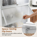 5-Tier Kitchen Pantry Storage Cabinet with Flip-Up Doors by LJGDeals