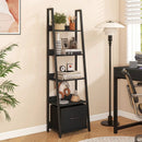 5-Tier Ladder Bookshelf with Fabric Drawer by LJGDeals