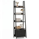 5-Tier Ladder Bookshelf with Fabric Drawer by LJGDeals