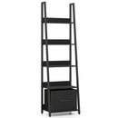 5-Tier Ladder Bookshelf with Fabric Drawer by LJGDeals