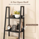 5-Tier Ladder Bookshelf with Fabric Drawer by LJGDeals