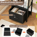 5-Tier Ladder Bookshelf with Fabric Drawer by LJGDeals