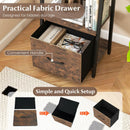5-Tier Ladder Bookshelf with Fabric Drawer by LJGDeals