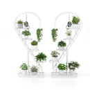 5 Tier Metal Plant Stand with Hanging Hook for Multiple Plants by LJGDeals