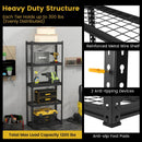 5-Tier Heavy Duty Wire Storage Racks with Anti-slip Foot Pad by LJGDeals