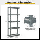5-Tier Heavy Duty Wire Storage Racks with Anti-slip Foot Pad by LJGDeals