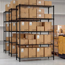 5-Tier Metal Storage Shelving Unit with V-Shaped Wire Rack-Black by LJGDeals