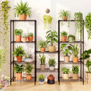 5-Tier Metal Storage Shelving Unit with V-Shaped Wire Rack and 750 LBS Capacity-Black by LJGDeals