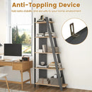 5-Tier Vertical Bookshelf for Small Spaces, 79" Tall by LJGDeals