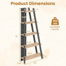 5-Tier Vertical Bookshelf for Small Spaces, 79" Tall by DirectDeals
