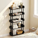 5-Tier Open Bookcase with Industrial Storage Unit by LJGDeals