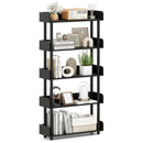 5-Tier Open Bookcase with Industrial Storage Unit by LJGDeals