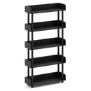 5-Tier Open Bookcase with Industrial Storage Unit by LJGDeals