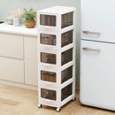 Rolling Storage Cart with Drawers and Lockable Wheels by LJGDeals