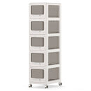 Rolling Storage Cart with Drawers and Lockable Wheels by DirectDeals
