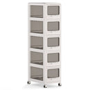 Rolling Storage Cart with Drawers and Lockable Wheels by LJGDeals