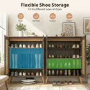 5-Tier Rattan Shoe Cabinewith 3 Removable Shelves by LJGDeals
