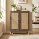 5-Tier Rattan Shoe Cabinewith 3 Removable Shelves by LJGDeals