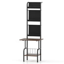 5-Tier Record Player Stand with Vinyl Display Shelf and Record Holder