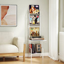 5-Tier Record Player Stand with Vinyl Display Shelf and Record Holder by LJGDeals