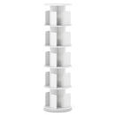 5-Tier Rotating Bookshelf 360¬∞ Display Rack with Dividers and Anti-falling Baffles