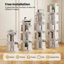 5-Tier Rotating Bookshelf 360¬∞ Display Rack with Dividers and Anti-falling Baffles by LJGDeals