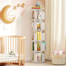 5-Tier Rotating Bookshelf 360¬∞ Display Rack with Dividers and Anti-falling Baffles by LJGDeals
