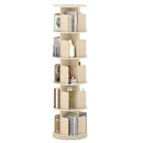 5-Tier Rotating Bookshelf 360¬∞ Display Rack with Dividers and Anti-falling Baffles by LJGDeals