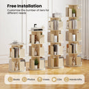 5-Tier Rotating Bookshelf 360¬∞ Display Rack with Dividers and Anti-falling Baffles by LJGDeals