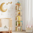 5-Tier Rotating Bookshelf 360¬∞ Display Rack with Dividers and Anti-falling Baffles by LJGDeals