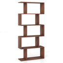 5-Tier S-Shaped Bookshelf with Anti-Tip Kit