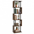 5-Tier S-Shaped Bookshelf with Open Cubes & Anti-Tip Kit