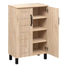 5-Tier Shoe Storage Cabinet Freestanding Wooden Shoe Rack Organizer by LJGDeals