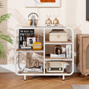 5-Tier Storage Organizer Open Book Shelf with Metal Frame by DirectDeals
