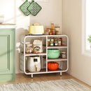 5-Tier Storage Organizer Open Book Shelf with Metal Frame by LJGDeals