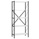 5-Tier Bookshelf with Heavy-Duty Metal Frame by DirectDeals