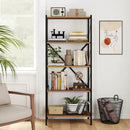 5-Tier Bookshelf with Heavy-Duty Metal Frame by DirectDeals