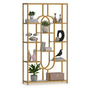 5-Tier Tall Etagere Bookcase with Open Storage Shelves-White by LJGDeals